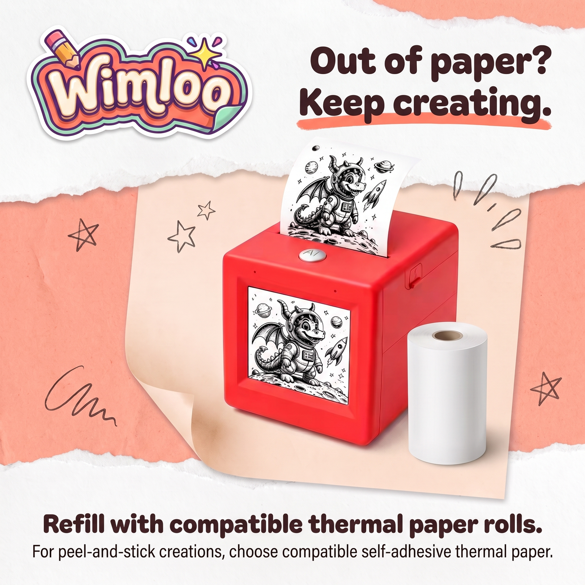 Wimloo™ AI Voice Sticker Printer