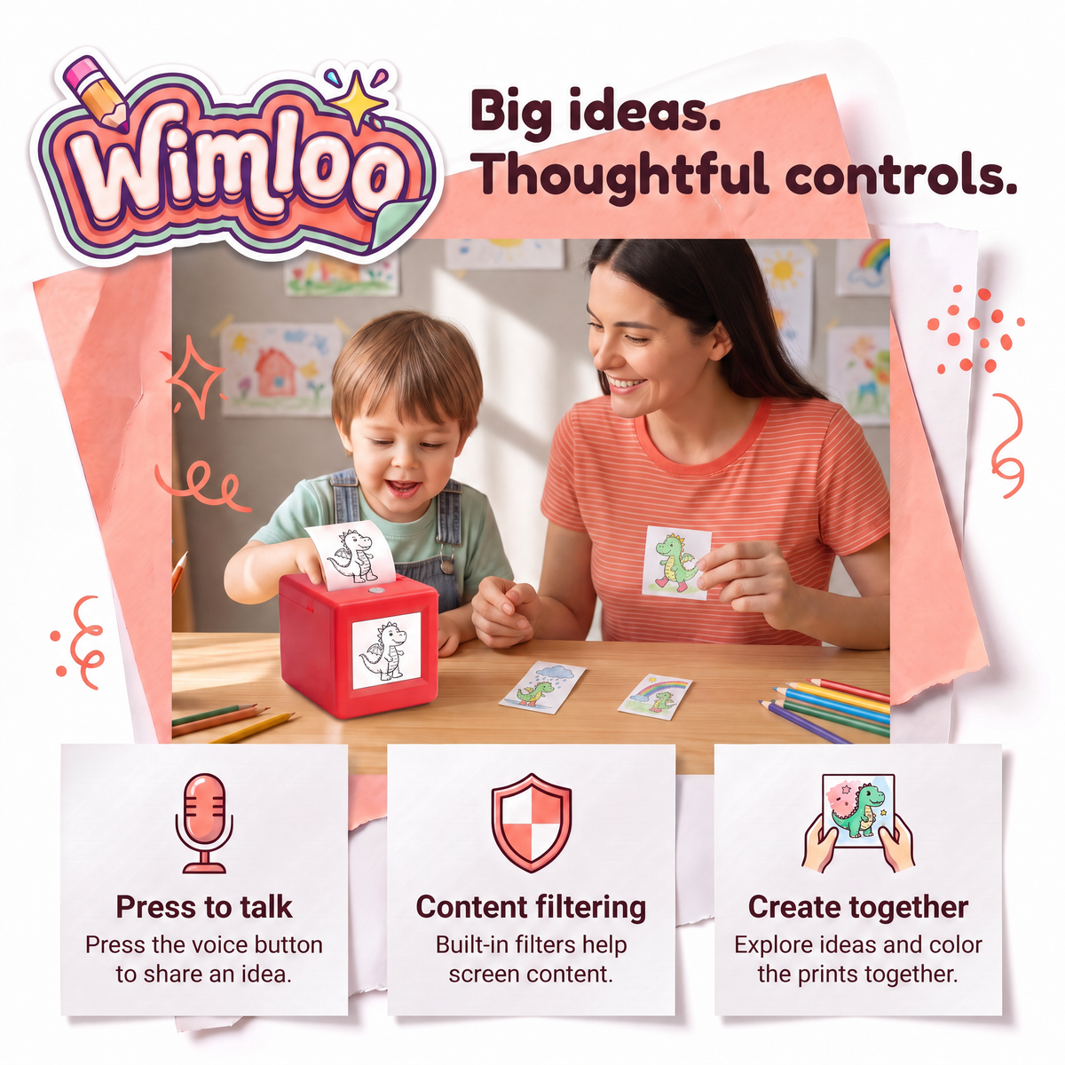 Wimloo™ AI Voice Sticker Printer
